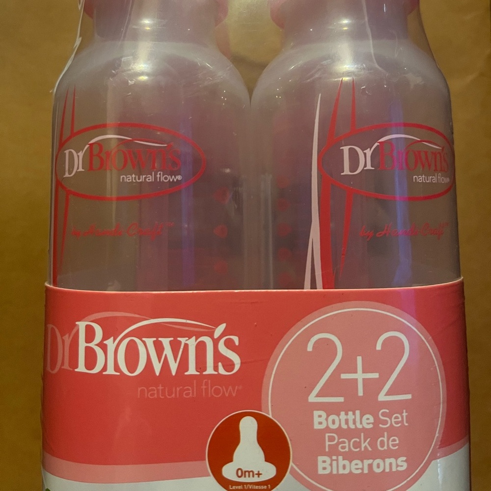 Dr. Brown's Pink Bottle Set for Babies
